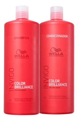 Kit Color Brilliance Shampoo + Condicionador 1l - Wella