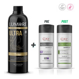 Alisado Encerado Lumiere 1 Lt + Shampoo Neutro + Vitalizante