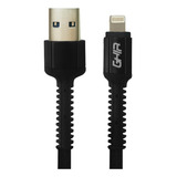 Cable De Datos Ghia Reversible 1 Metro Usb 2.0 Color Negro
