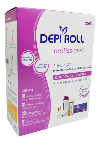 Super Kit Aparelho Depiroll Roll-on Bivolt