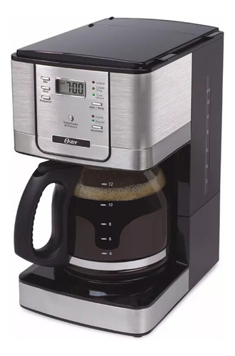 Cafetera Eléctrica Oster Digital Programable Filtro 12 Tazas