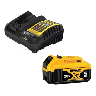 Batería 5ah 20v Xr Dcb205 Y Cargador Dcb1104 Dewalt | Envío gratis