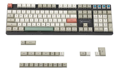 Ymdk 125 Dsa Dye Sub 9009 Retro Pbt Teclado Completo Mx Tecl