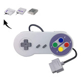 Control Alámbrico Mando Joystick Para Super Nintendo Snes Color Azul