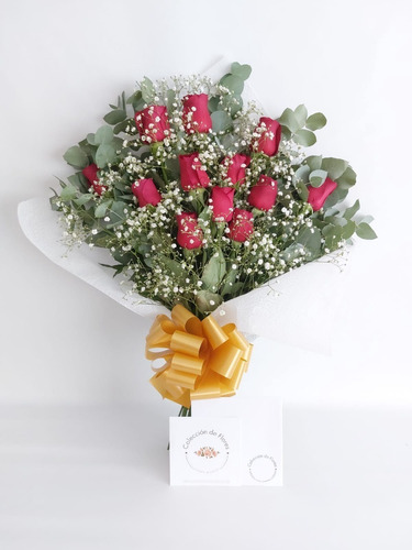 Ramo 12 Rosas Flores Naturales (mg). Envíos A Domicilio.