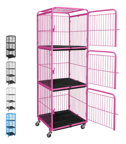 Canil Gaiola Vertical 3 Lugares Cães Cachorro Pet Shop Tosa