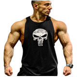 Playera Olimpica Skull Estampado Gym Hombre Camiseta 