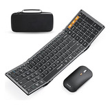 Teclado Y Mouse Plegables Bluetooth Usb-c Recargable