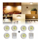 Kit 6 Lampadas Led Luminaria Controle Sem Fio Remoto Full