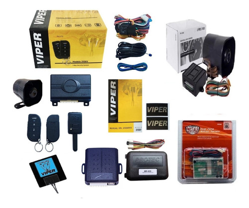 Alarma Viper3106 Parlante,radar,arrancador,interfaz4v Y Led 