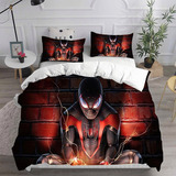 3pcs Juego De Cama Spiderman Funda De Almohada, Soltero