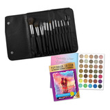 Kit De Maquillajes Profesional Sombras Ojos Y Set De Brochas