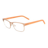 Lente Óptico Lacoste L2141 Square Light Brown Orange 51mm