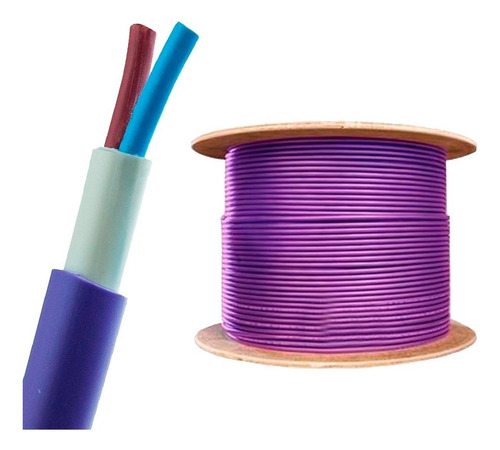 Cable Subterráneo 4x10mm Alargue Argenplas Por Metro! Cubierta Violeta