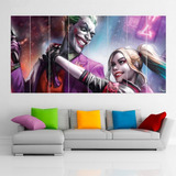 Cuadro Poliptico Joker Y Harley Quinn Art Xxl 192x100cm