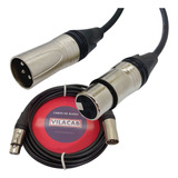 Cabo Microfone Xlr Dmx Balanceado Linha Premium 25 Metros