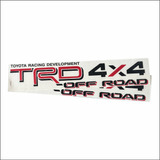 Emblema Adhesivo  Trd Off Road 4x4 Toyota 2 Unidades