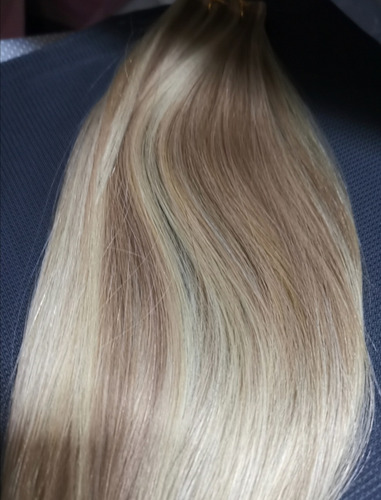 Extensiones Naturales Rubias Visadas Adhesiva Variedad Tonos