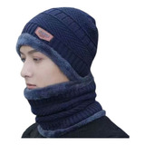 Touca Gorro Cachecol Térmica Proteção Frio Intenso Pelúcia