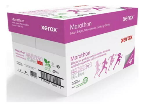 Caja De Xerox Maratón Oficio C/5000 Hojas Color Blanco