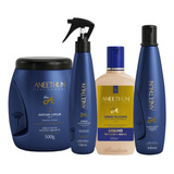 Kit Completo Aneethun Linha A 4 Produtos De Cabelo