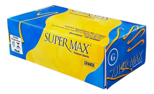 Luva De Latex Com Pó Supermax Com 100 Und