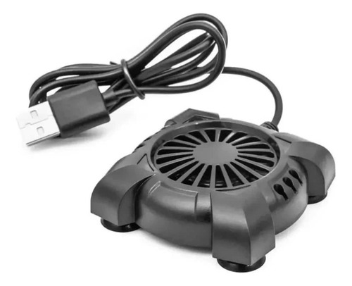 Mini Coller Ventilador De Celular De Resfriamento Cor Preto