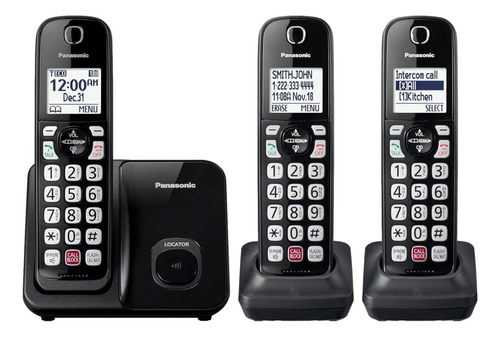 Telefone Sem Fio Panasonic Com 3 Aparelhos  Importado 