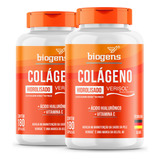 Kit C/ 2x Colágeno Verisol Hidrolisado + Ácido Hialurônico + Vitamina C, 360 Cápsulas | Biogens