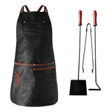 Delantal Asador  Personalizado + Set Parrillero Pala Pinza P