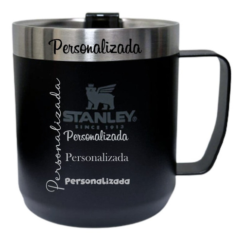 Camp Mug Stanley Personalizado - Caneca Com Tampa 354ml