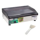  Chapa Elétrica P/ Lanches 65x45cm Inox Profissional 220v