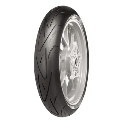Llanta delantera para moto Continental ContiSportAttack sin cámara de 120\u002F70 ZR17 W 58 x 1 unidad | Meses sin interés