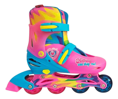 Patines En Linea Rush Girl- Apache Luces Ajustables T 34-37