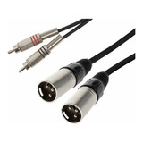 Cable De Audio 2 Rca Macho A 2 Canon Xlr Macho 1 Metro