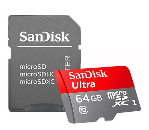 Cartão Micro Sd 64gb Ultra Classe10 Sandisk Original 80mb/s