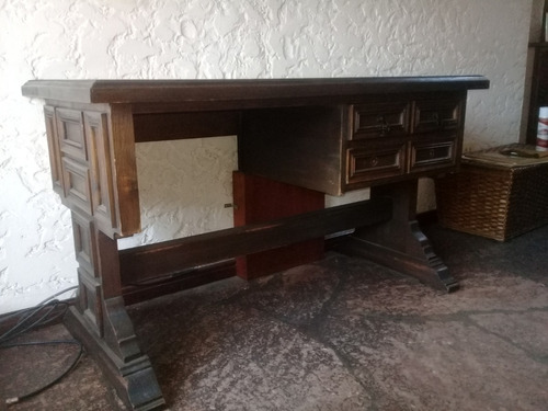 Escritorio De Madera Antiguo