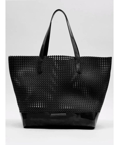 Bolsa Grande De Praia Petite Jolie Ibiza Pj10734b Preto