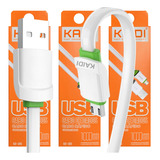 Kit 5 Cabos Usb V8 Android Kaidi Original Reforçado Atacado