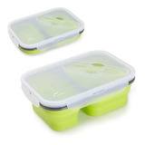 Plato Taper Lunchera Vianda Plegable Silicona