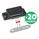 Reten Iman Magnetico 45mm Negro Puerta Alacena Mueble X20