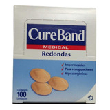  Curitas Redondas Post Puncion Cureband Caja X 100 Und