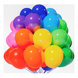 Pack 25 Globos Lisos De Latex Surtido R9 23 Cms - Cumpleaños