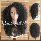 Peruca Front Lace Feminina Cacheado Afro 60 Cm Bio Orgânica 