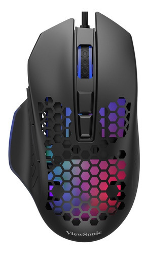 Mouse Gamer Malla 9 Botones Viewsonic Con Cable Color Negro