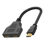 Cabo Adaptador Splitter Duplicador Hdmi 1x2 Divisor 1.4b Hdm