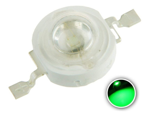 5 X Led 3w Verde Smd Alto Brillo Luz Luminosidad Alta