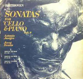 Beethoven 2 Vinilos 5 Sonatas Antonio Janigro Jörg Demus 