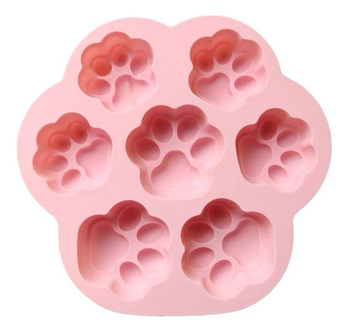 Molde Silicona 7 Huellas Perro Gato Gatito  - Importados