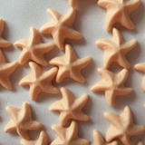 50 Aplique Mini Estrela Biscuit Laços E Acessórios Lembranc